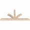 Ekena Millwork Richland Smooth Timber Gable Bracket, Douglas Fir, 96"W x 48"H x 5 1/2"D x 5 1/2"F, 12/12 Pitch GBW096X48X0606RIC00SDF - alternate 4
